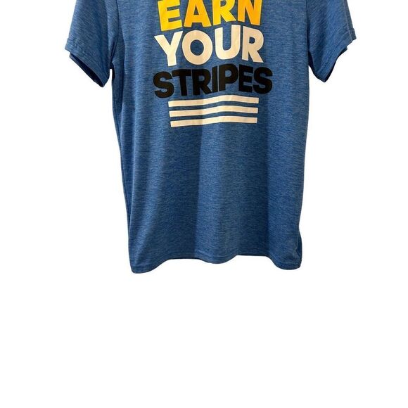 Adidas Graphic T-Shirt Large 14-16 Years Blue Athletic - Picture 2 of 6